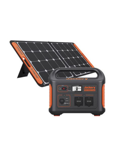 Pachet Jackery Explorer 1000EU + SolarSaga 100 Solar Panel, Generator solar