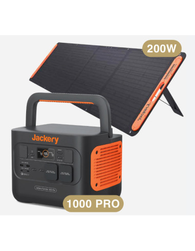 Pachet Jackery Explorer 1000EU PRO + 1 X Panou Solar Saga 200W